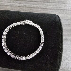 12.00Ct Lab Grown Diamond Tennis Bracelet in 14k White Gold for $3600